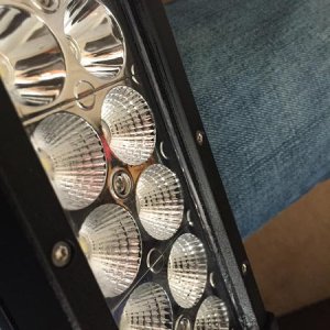 Thin bead of RTV clear silicone around the edges and sides to improve weatherproofing.