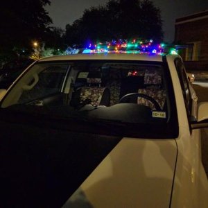 20161214 | Xmas lights up!  Round Rock, TX.