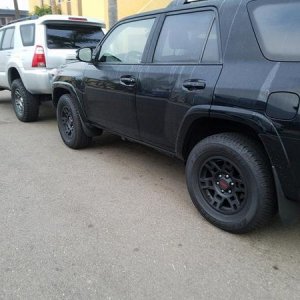 My neighbor's stock 4r and mine