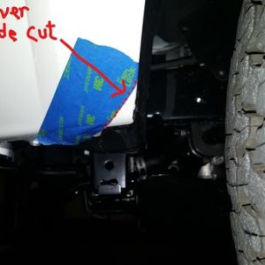 20170105 Driver side fender cut