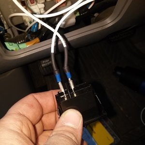 Connectors on the other side of fire run to the switch.