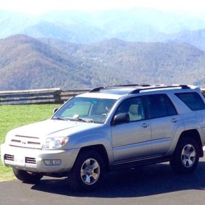 Stock: took it up it's first Mtn. climb in Wintergreen, VA up to Devil's Knob outlook.