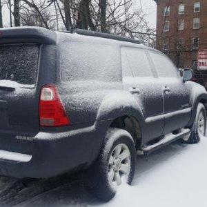 First day of snow with the new runner!