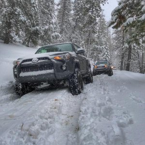 snow wheeling