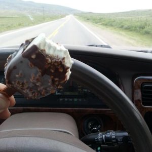 Ice cream and the open road!