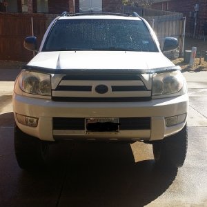 before painted grill