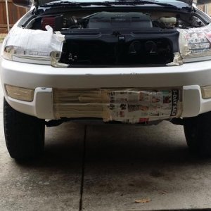 bumper prepped and ready for paint