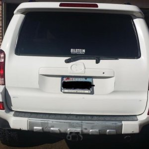 Rear bumper before paint