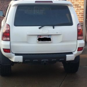 Rear bumper after paint