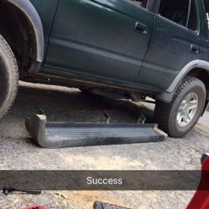 Running board removal