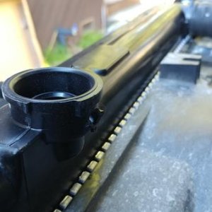 Broken overflow outlet