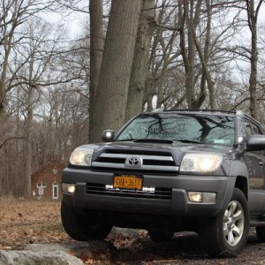 Stock on a rock

Shows led light pods and light bar in front as well as window tint