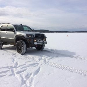Playing on the lake in Downeast Maine.