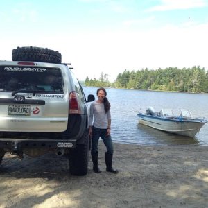 Me and my Mud Lord at the lake.