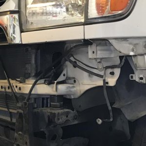 Body lift front spacers. I had to do a bumper mod to get the bumper to not have a space.