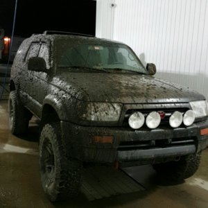Little stuck. She wouldn't take a tow from the Jeep so my bud with his Tacoma came. 2nd time ever stuck and I always lead