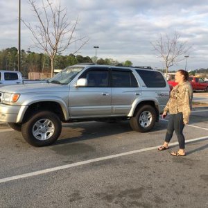 with just my front lift on and my lovely helper