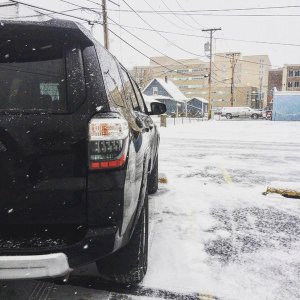 light snowfall in Ohio