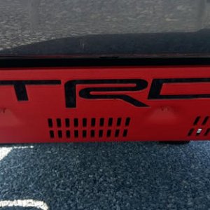 TRD Skid Plate - Powder Coated by Black Label Coatings