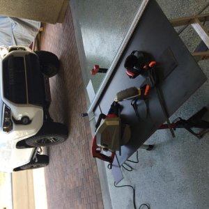 Time to cut some metal for center console lock box project