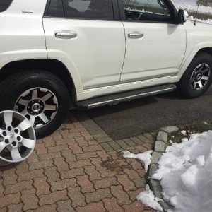 New 2017 rims and tires. Still have old rims.