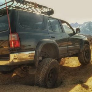 Flexing in Alabama Hills.