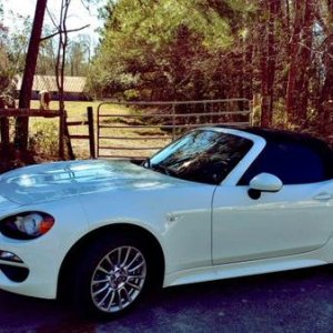 2017 124 Spider Bought 5/17 A great addition to the garage for short runs and 39MPG freeway is nice as well.
