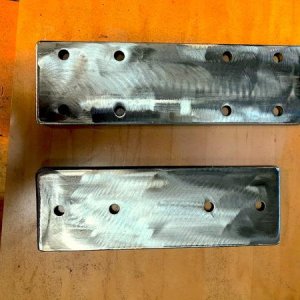Brackets I made to raise the awning above the lift gate.