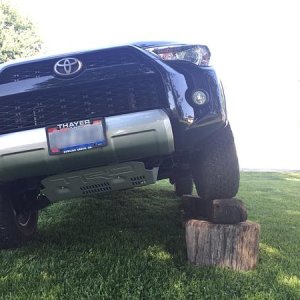 TRD skid plate installed.