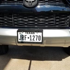 Front grill valance before wrap