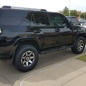 Pic from the side of lift and new tires