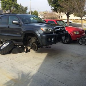 Lift in progress