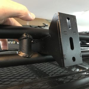 James Baroud mount bracket an Gobi Stealth rack (not mounted)