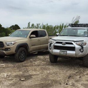 Myself & my buddies TRD Off-Road Tacoma at Hidden Falls Adventure Park in Marble Falls TX