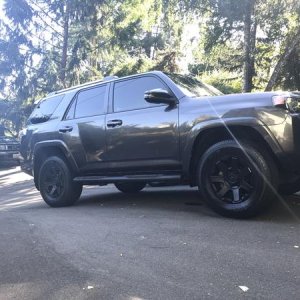 After removing some pin striping and plasti dipping the trail Premium wheels black