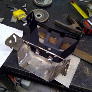 cutting and shutting the spot light brackets needed to drop the overall height down 60 mm change the angle of bracket 20 deg so the 9 inch led spots w