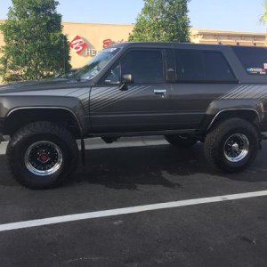 1987 Gray 4runner, new wheels & cleaned up