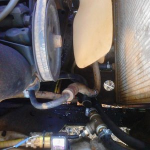 Brass tee with fittings and temp sensor required a reducer bushing  .... sensor came with my Glowshift Max Tow Trans temp gauge.  A 2 wire sensor son 