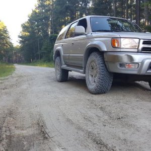Getting the nee LT265/75/16 Goodyear Duratracs dirty...