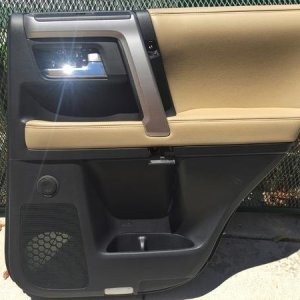Front view of the tweeter installed in the rear doors.