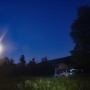 Remote camping, Vermont