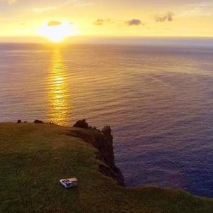 Newfoundland overland journey, remote camping along the coast.