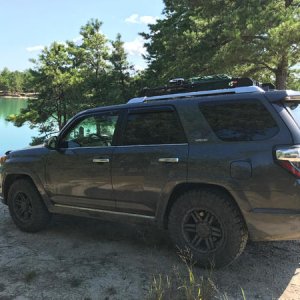 After traveling through some uneven terrain, we finally found the Blue Hole in NJ.