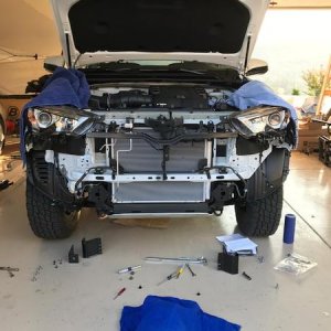 Stock bumper removed
