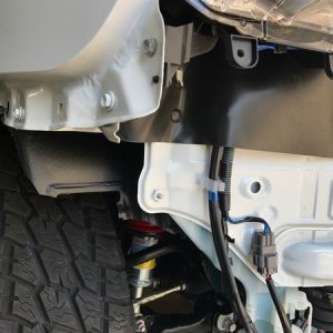 Fender liner trimmed