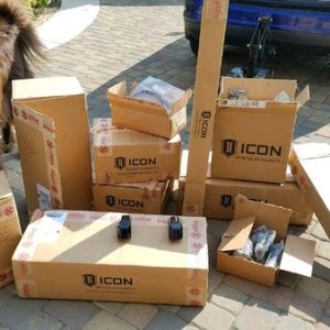 New Icon Stage 7 suspension and "S2" kits ready for install now that they've gotten the "sniff of approval"