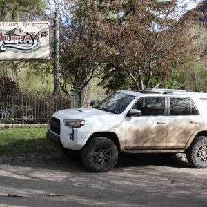 Arrival in Ouray during our scouting portion of the two trips.