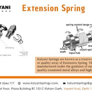 Extension Springs | Wire Forms springs - Kalyani Springs