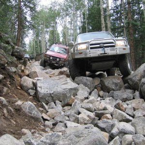 Iron Chest Mine trail near Buena Vista, Colorado. The first quarter mile of this trail is so awesome! This is my favorite rock garden anywhere. It is 