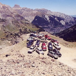 I organized/led the 2nd Colorado 4Runner Jamboree which was in 2002. This pic is on Imogene Pass in southwestern Colorado.